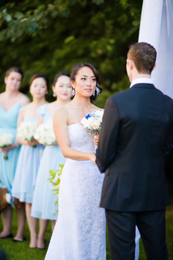 bride during wedding ceremony port moody