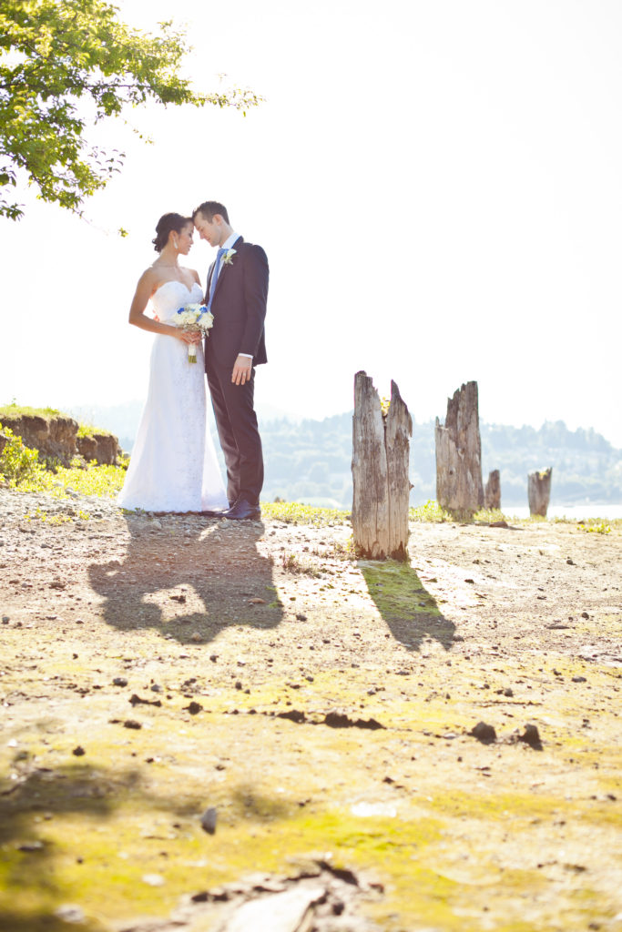 port moody beach wedding portrait old orchard park