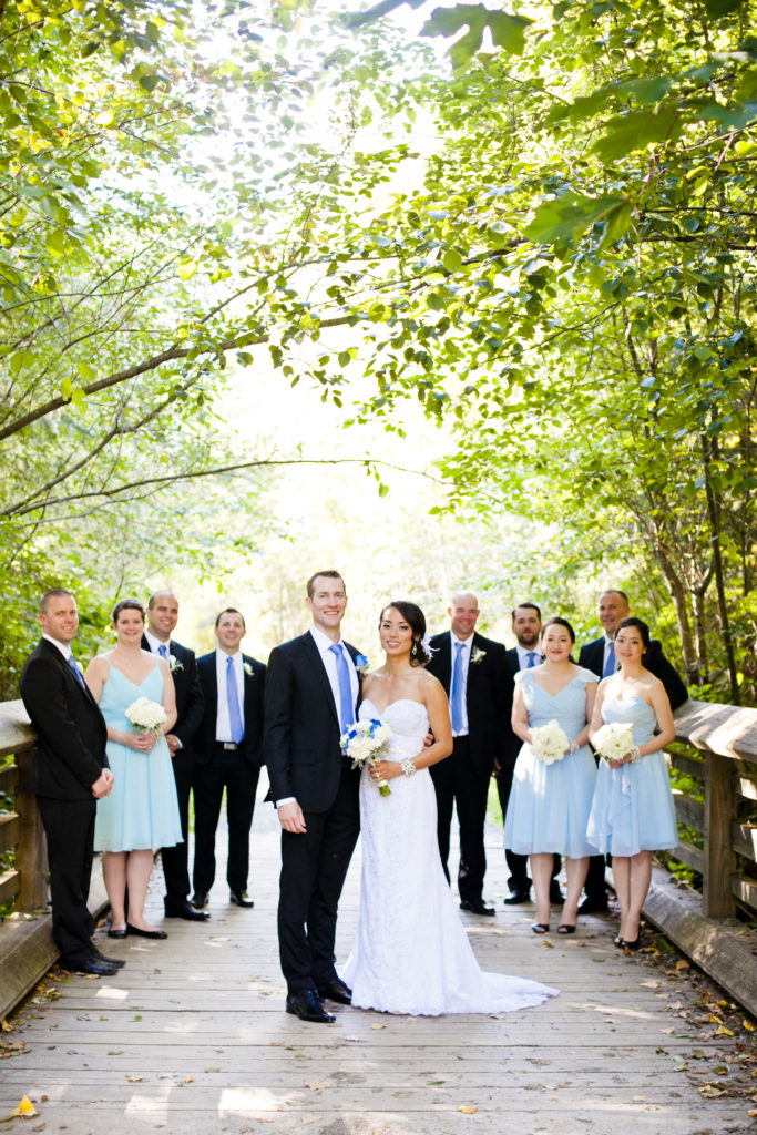 port moody wedding bridal party portrait